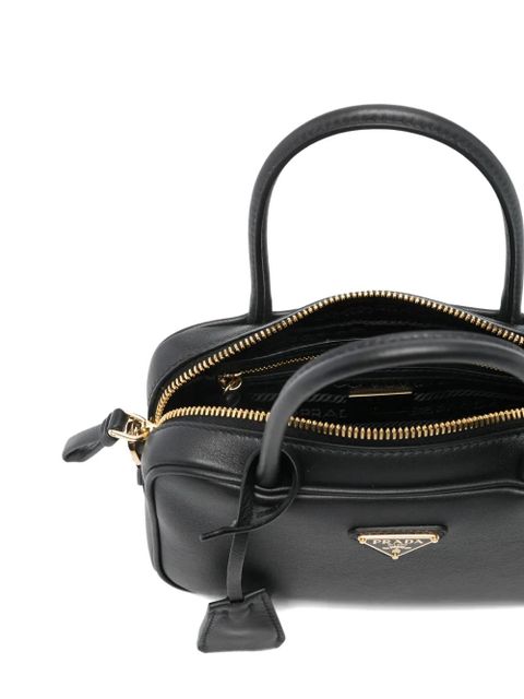 Prada triangle-logo tote bag - Black