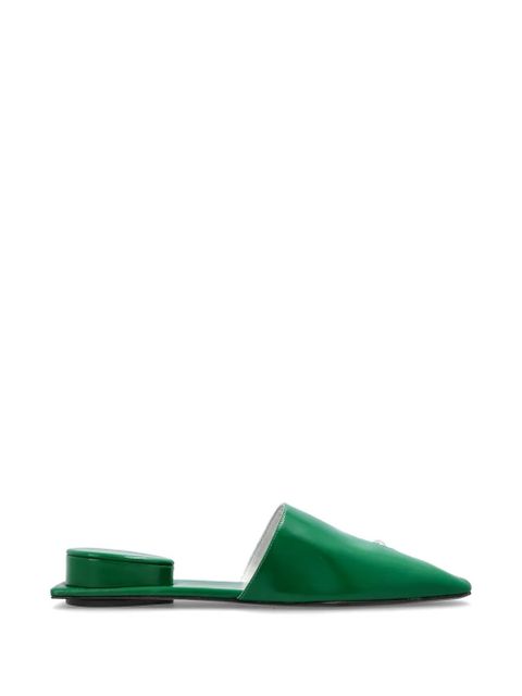 Tory Burch Pierced leather mules - Green - zdjęcie produktu nr 1