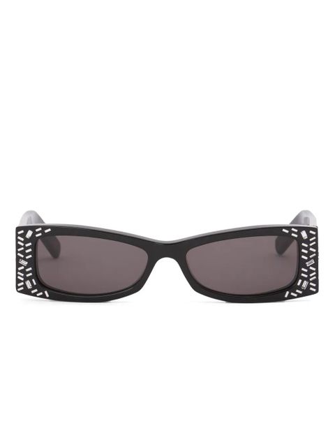 Marni Eyewear logo-print sunglasses - Black - zdjęcie produktu nr 1
