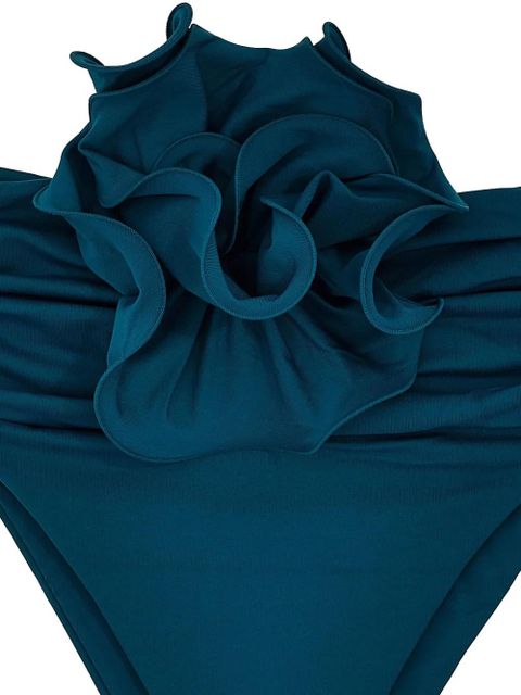 Magda Butrym flower-detailing bikini bottoms - Blue