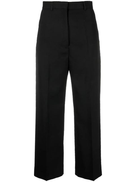 Acne Studios cropped straight-leg trousers - Black - zdjęcie produktu nr 1