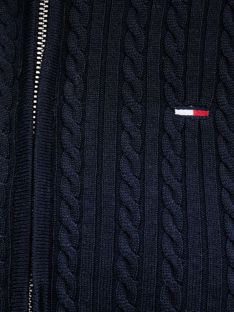 Tommy Jeans kardigan damski kolor granatowy lekki DW0DW21673