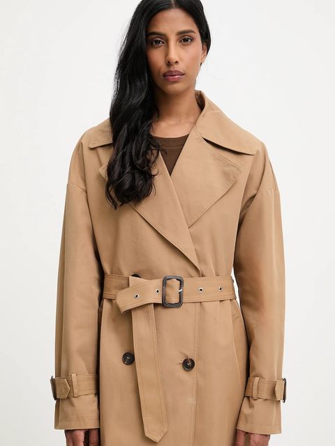 Answear.LAB trencz kolor beżowy