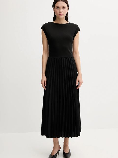 Tommy Hilfiger sukienka kolor czarny maxi rozkloszowana WW0WW44491 - zdjęcie produktu nr 1