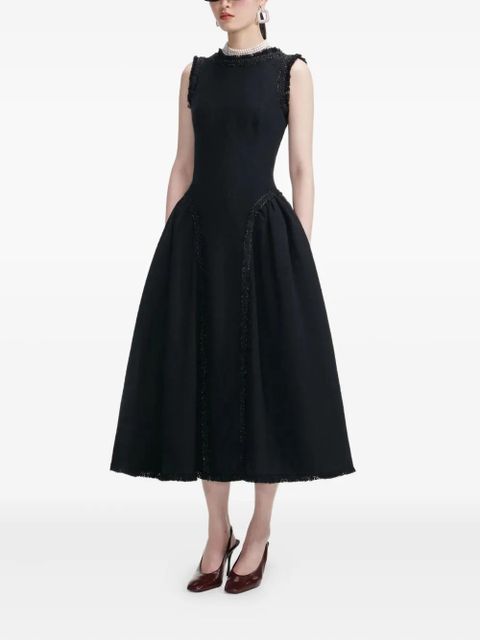 Self-Portrait embellished tweed dress - Black - zdjęcie produktu nr 2