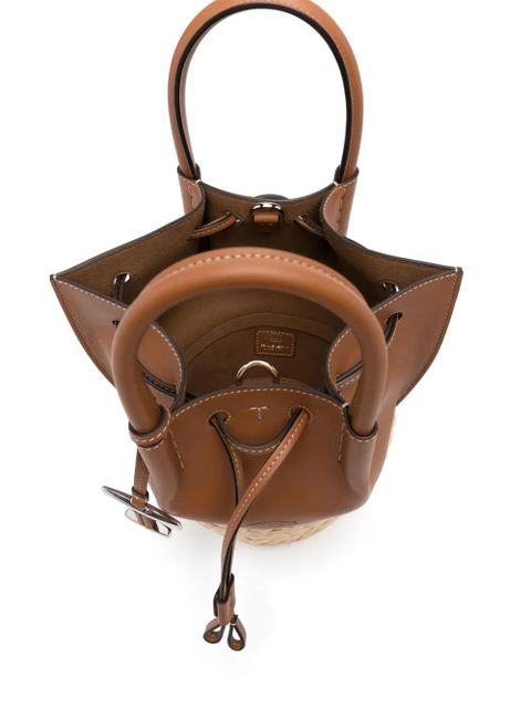 Tod's T Timeless-logo bucket bag - Brown