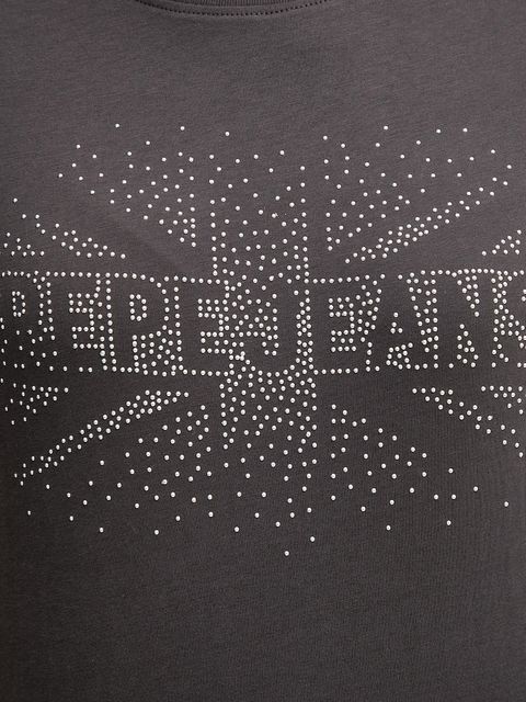 Pepe Jeans t-shirt bawełniany damski kolor szary PL5000026