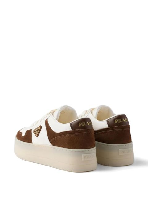 Prada Downtown Bold platform triangle-logo sneakers - Brown - zdjęcie produktu nr 2