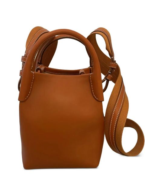 Loro Piana top-handle leather tote bag - Brown - zdjęcie produktu nr 1