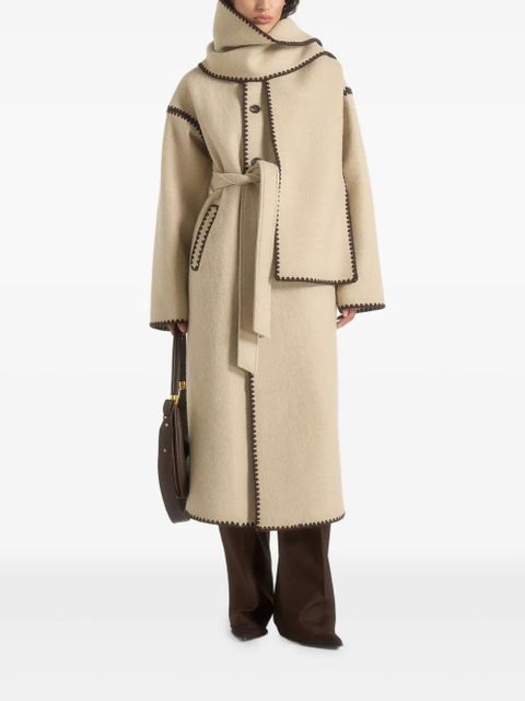 Manière De Voir Elora whipstitch belted coat - Neutrals - zdjęcie produktu nr 2
