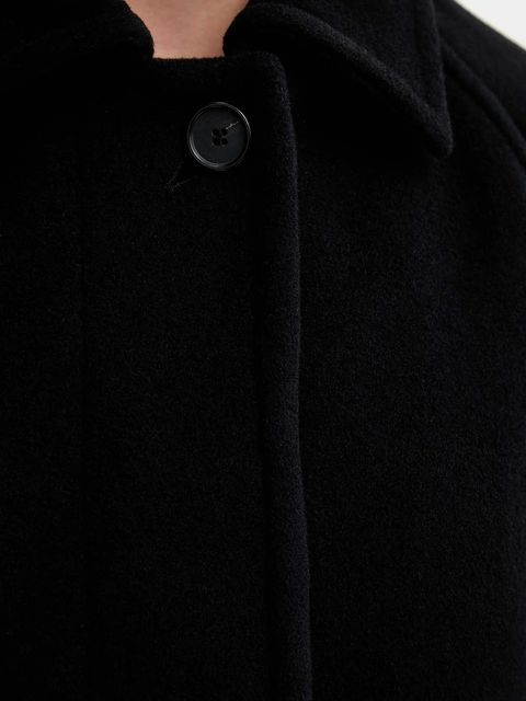 Filippa K płaszcz z dodatkiem wełny kolor czarny 31614