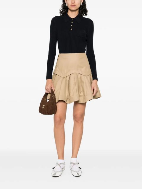 SANDRO knitted polo shirt - Blue