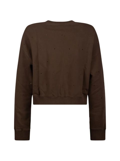 MC2 Saint Barth stud-embellished sweatshirt - Brown - zdjęcie produktu nr 2