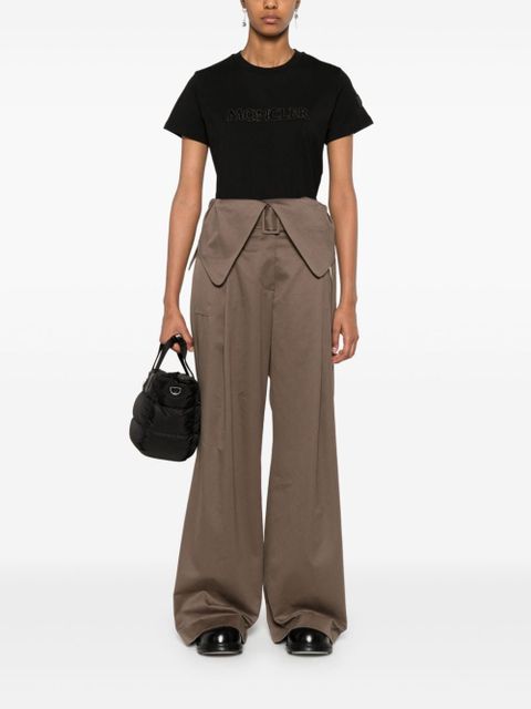 Moncler crystal-embellished T-shirt - Black - zdjęcie produktu nr 2