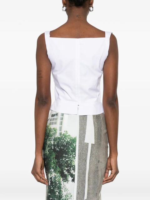 Vivienne Westwood Sunday cowl sleeveless top - White