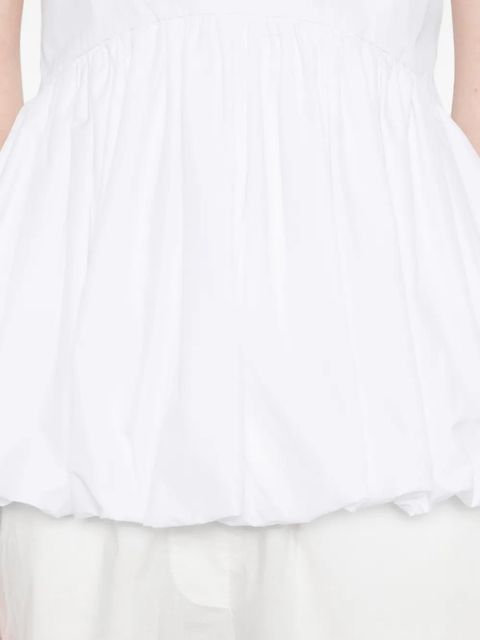 Róhe Voluminous Peplum top - White