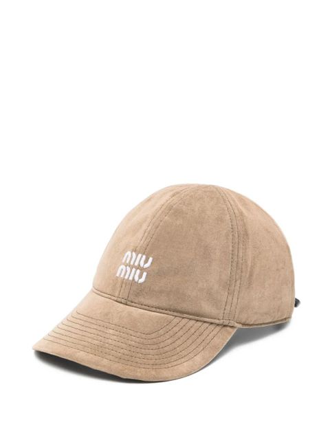 Miu Miu logo baseball cap - Neutrals - zdjęcie produktu nr 1