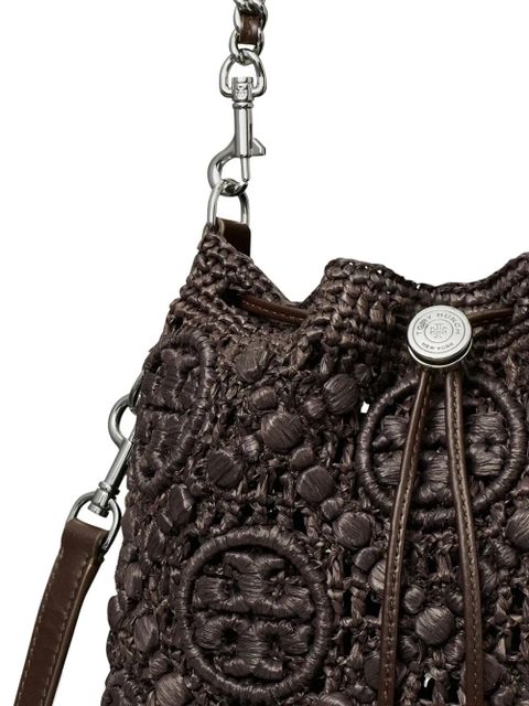 Tory Burch T Monogram bucket bag - Brown