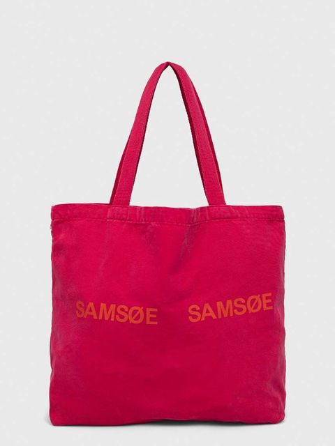 Samsoe Samsoe torebka kolor różowy