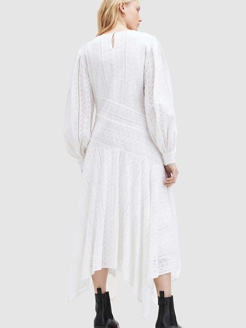 AllSaints sukienka bawełniana AVIANA BRODERIE DRES