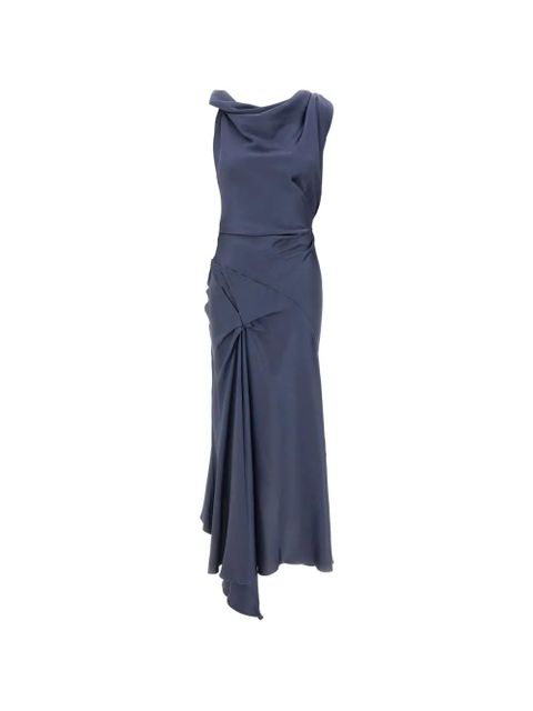 Victoria Beckham draped asymmetric dress - Blue - zdjęcie produktu nr 1