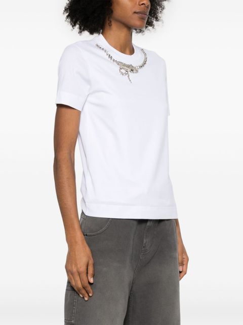 Givenchy crystal-detail T-shirt - White