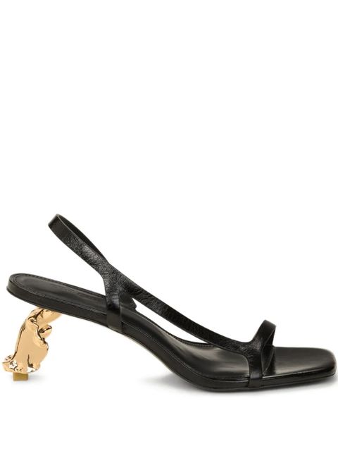 Cult Gaia Leilani leather sandals - Black - zdjęcie produktu nr 1