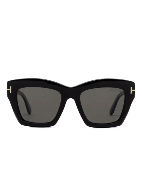 TOM FORD Eyewear geometric acetate sunglasses - Black - zdjęcie produktu nr 1