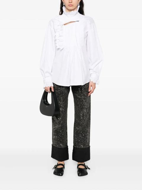 Coperni ruffled pleated shirt - White - zdjęcie produktu nr 2
