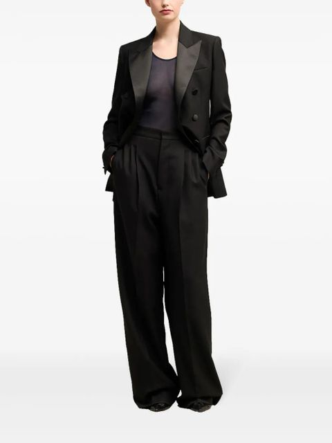 AMI Paris wide-leg wool trousers - Black - zdjęcie produktu nr 2
