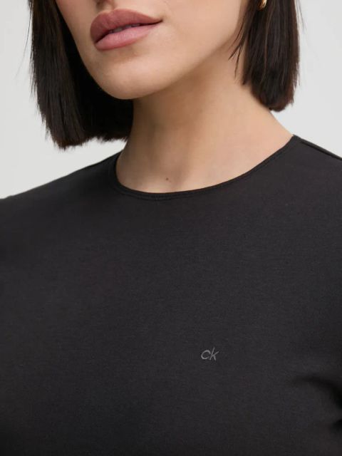 Calvin Klein t-shirt bawełniany damski kolor czarny K20K208049