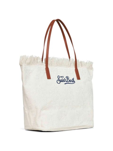 MC2 Saint Barth fringed-edge shoulder bag - Neutrals