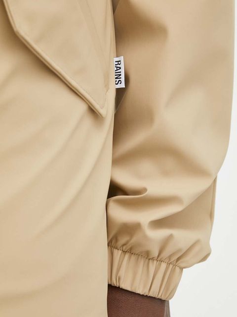 Rains kurtka przeciwdeszczowa 18010 Fishtail Jacket kolor beżowy przejściowa 18010.24-24Sand