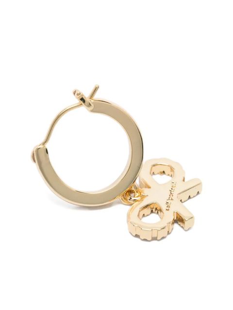 Self-Portrait bow hoop earrings - Gold