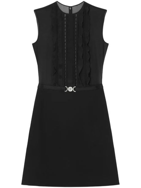 Versace A-line silk georgette mini dress - Black - zdjęcie produktu nr 1