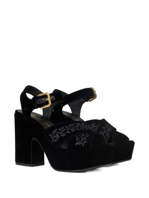 ETRO 100mm velvet sandals - Black - zdjęcie produktu nr 2