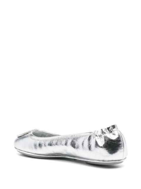 Tory Burch Minnie Travel ballet flats - Silver