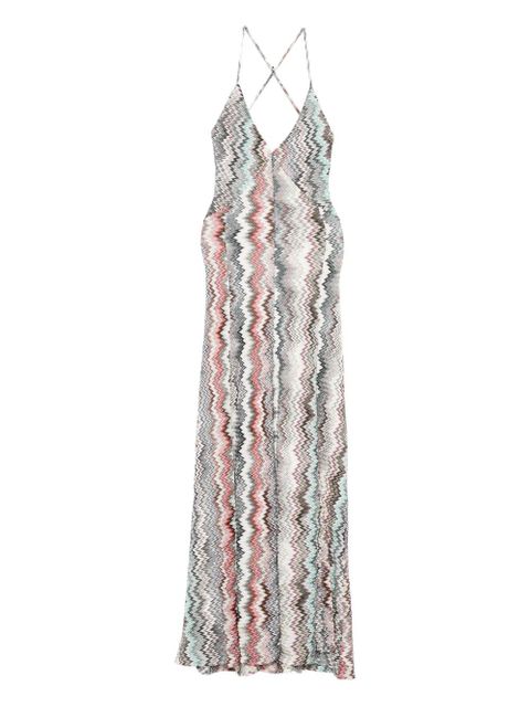 Missoni halterneck maxi dress - Red - zdjęcie produktu nr 1