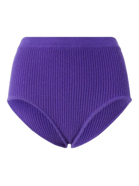 PINKO ribbed shorts - Purple - zdjęcie produktu nr 1