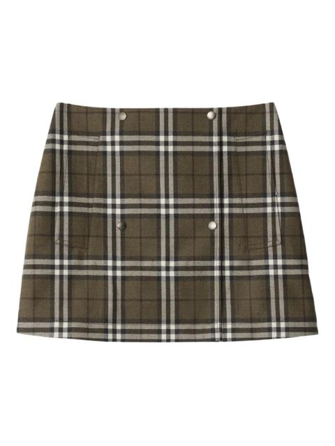 Burberry House-check skirt - Green - zdjęcie produktu nr 1