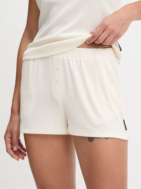 Karl Lagerfeld piżama ESSENTIAL damska kolor beżowy A3W45006