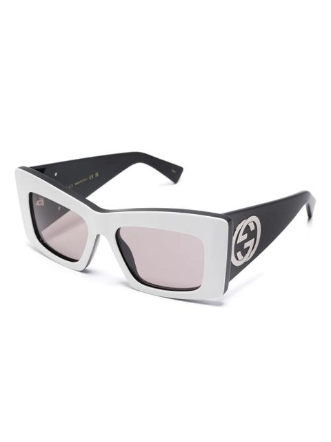 Gucci Eyewear butterfly-frame sunglasses - White - zdjęcie produktu nr 2