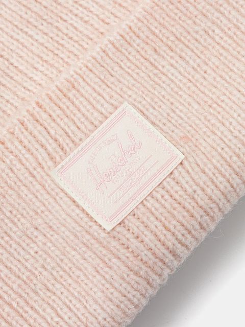 Herschel czapka z domieszką wełny Super Soft kolor różowy 50481-05914-OS
