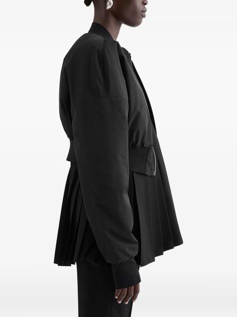 Jil Sander padded zip-up bomber jacket - Black - zdjęcie produktu nr 2