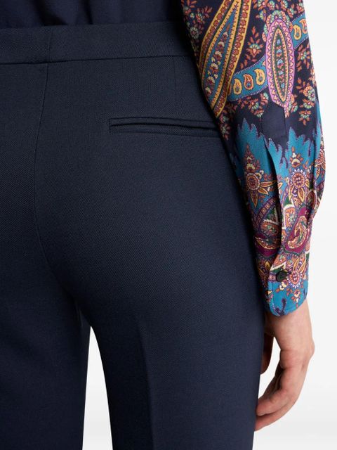 ETRO cropped trousers - Blue