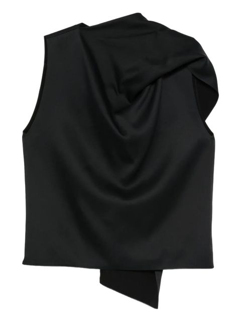 KHAITE Loe draped top - Black - zdjęcie produktu nr 1
