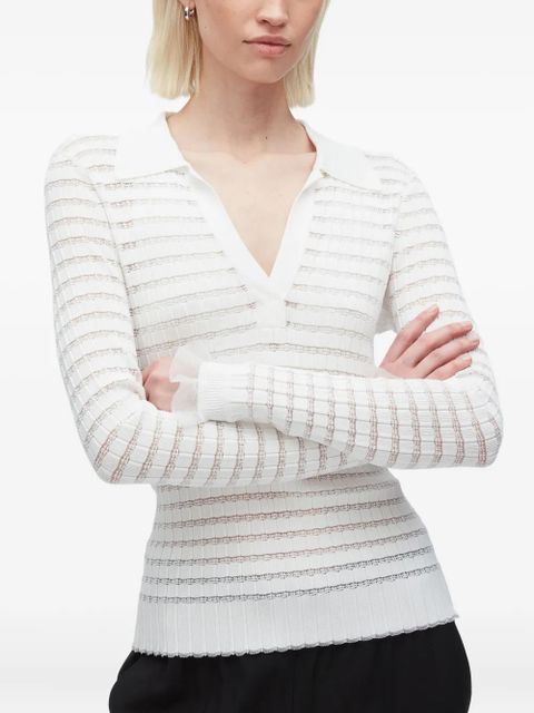 3.1 Phillip Lim ribbed-knit polo-neck top - Neutrals