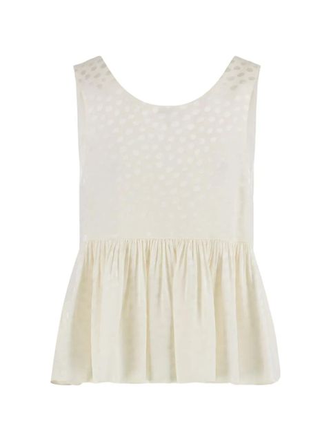 Chloé polka-dot blouse - Neutrals - zdjęcie produktu nr 2