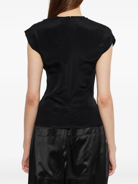 Cult Gaia Esmia draped top - Black