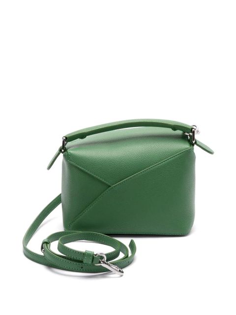LOEWE mini Puzzle tote bag - Green - zdjęcie produktu nr 2